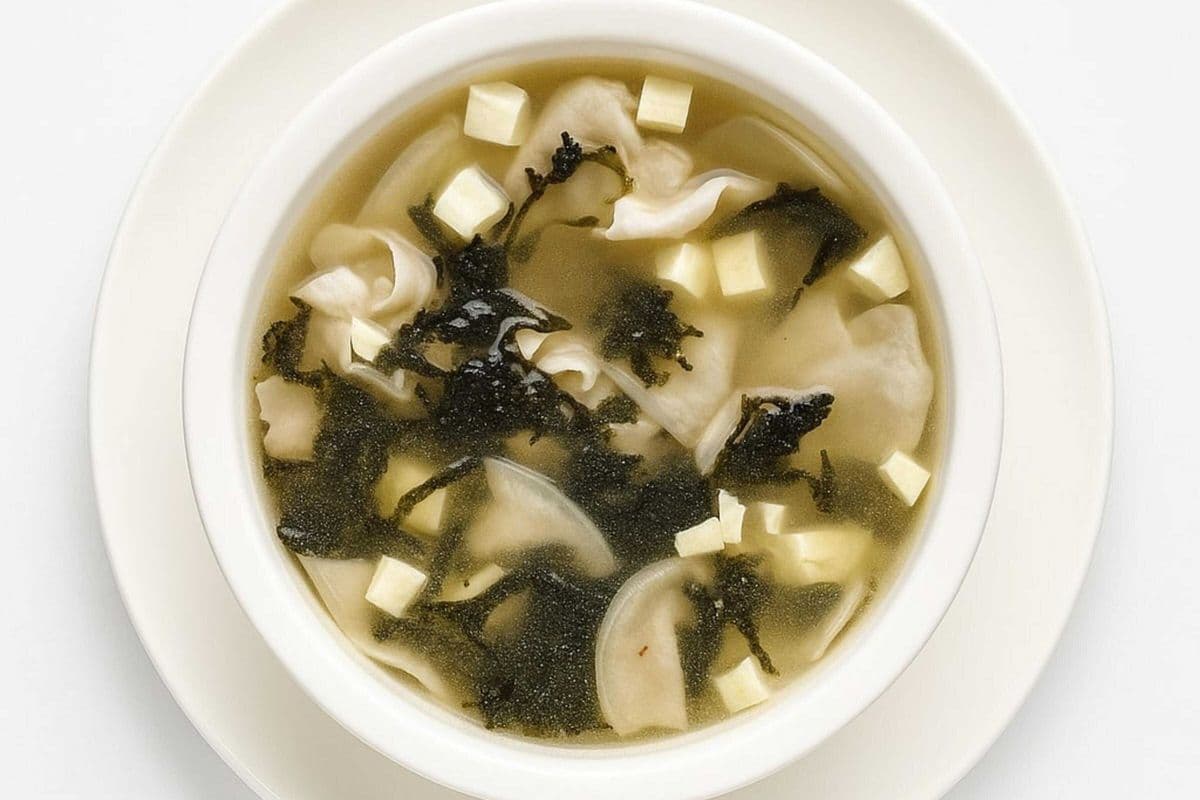 A9. Seaweed and Tofu with Pork Soup - 紫菜豆腐肉片湯