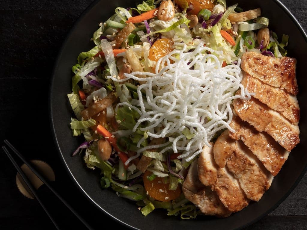 Salade croquante à la mandarine / Mandarin crunch salad