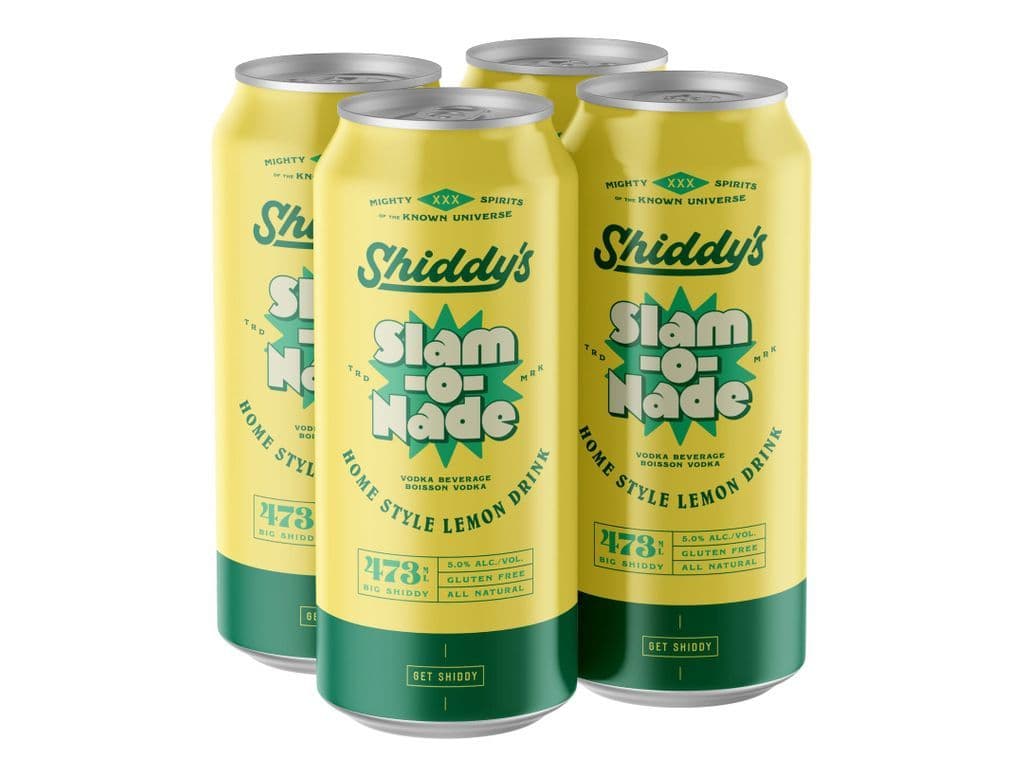 Slam-O-Nade - Shiddys Sparkling Vodka Beverage - 4 x 473mL cans (5.0%ABV)
