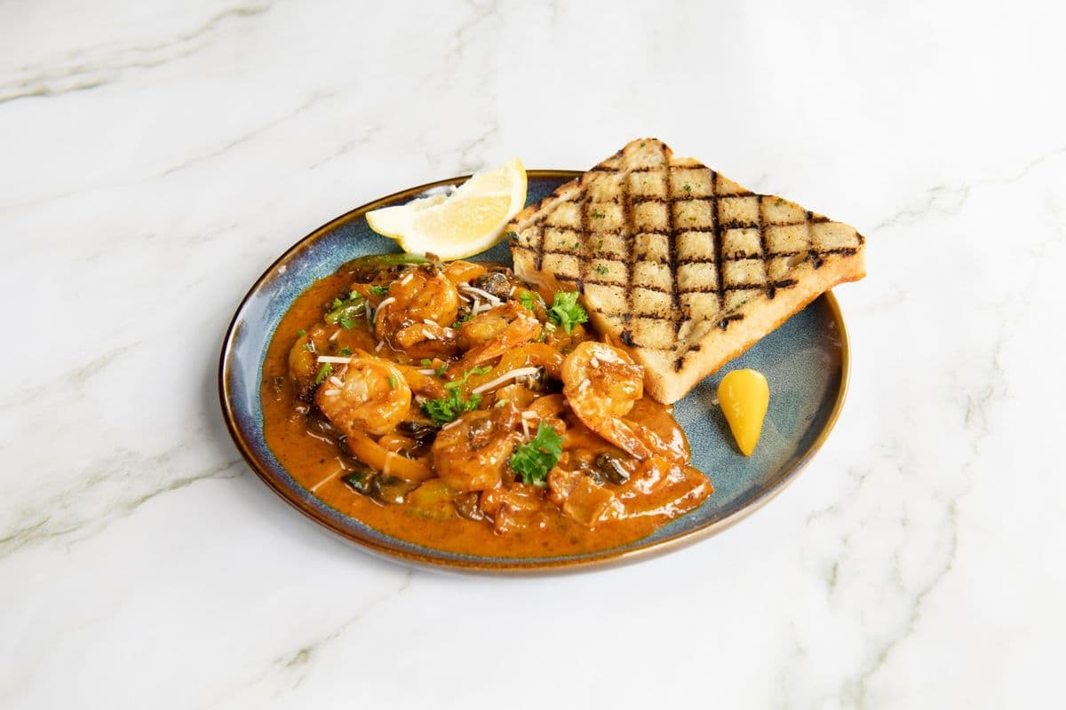 Chili Prawns and Grilled Vegetables