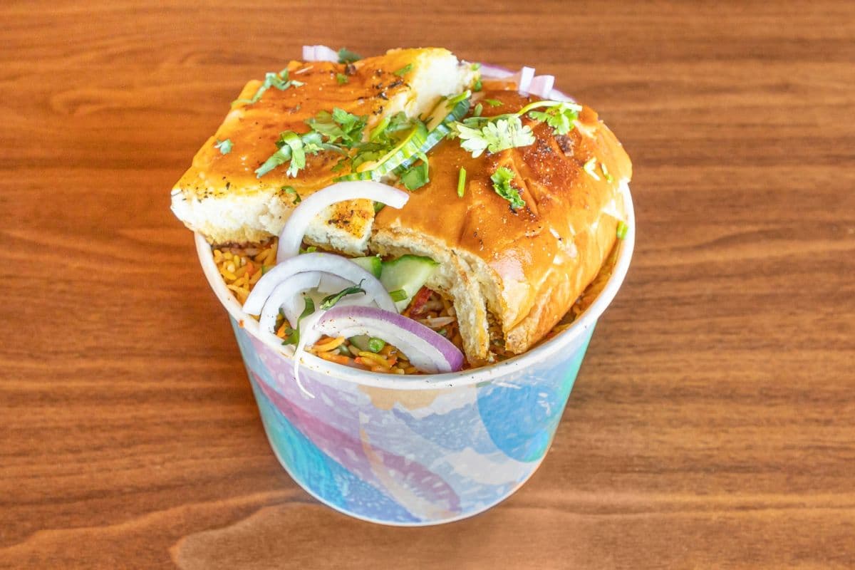 Pav-Bhaji Biryani (spicy)