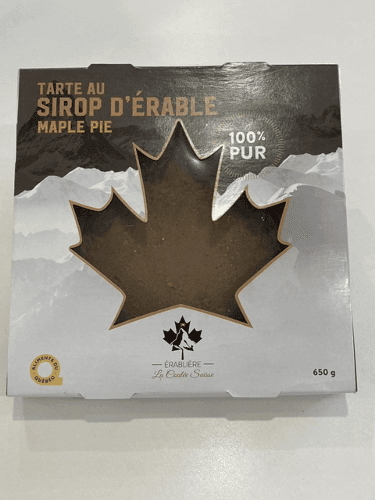 Tarte 100% sirop d’érable (650 g) / 100% Maple Syrup Tart (650 g)