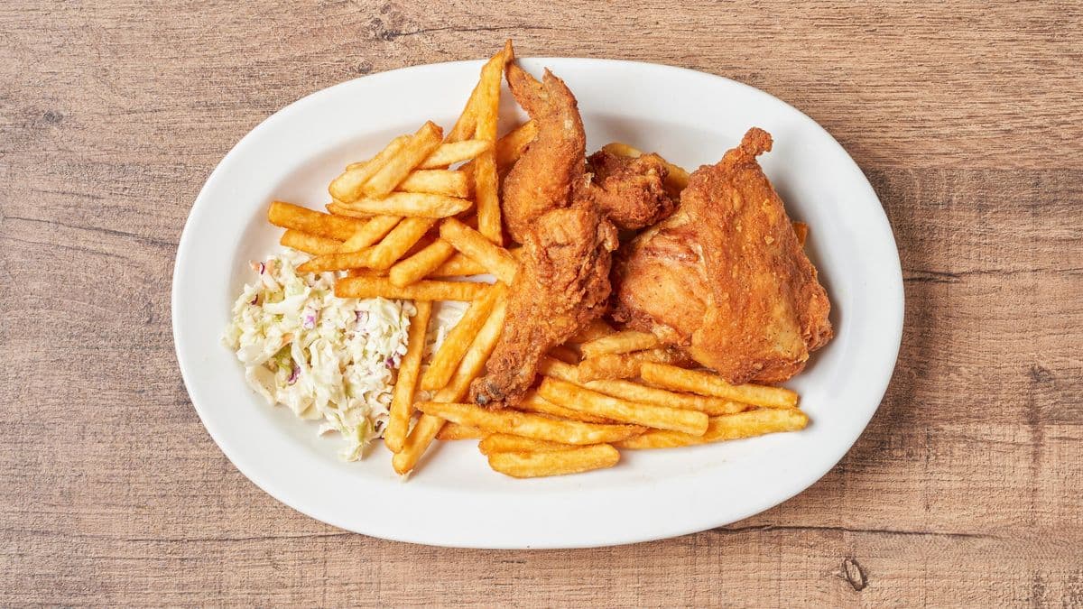 3pc Karachi Broast (With Fries and Coleslaw)