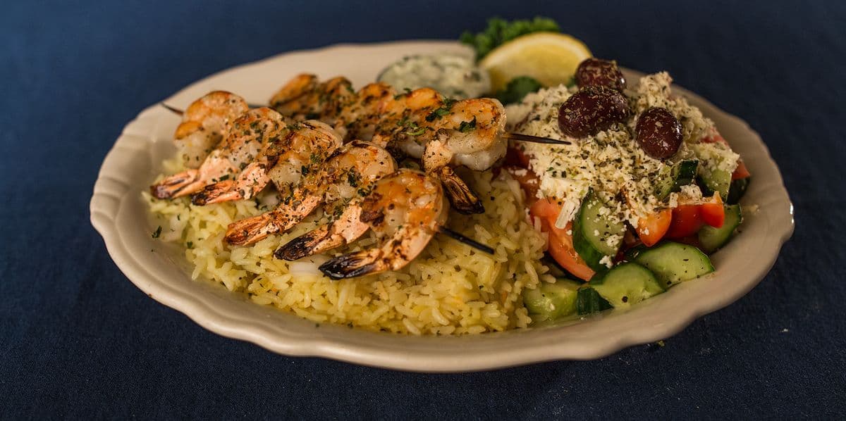Prawn Souvlaki