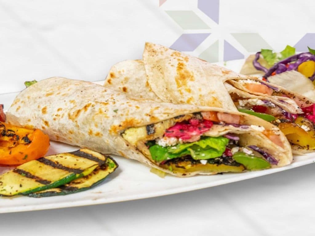 Vegetarian Saj Wrap