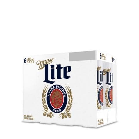 Miller Lite 6 Pack 473ml Cn