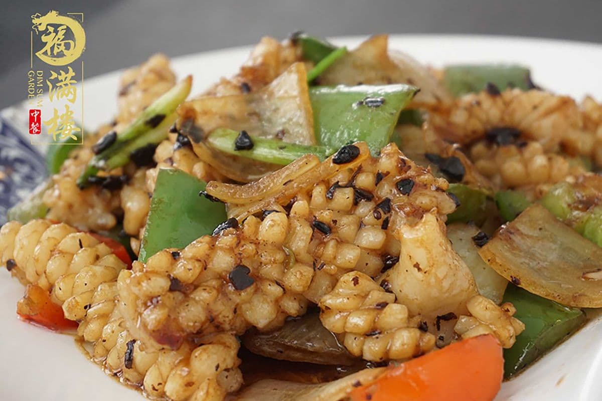 130. Squid with Black Bean and Garlic Sauce