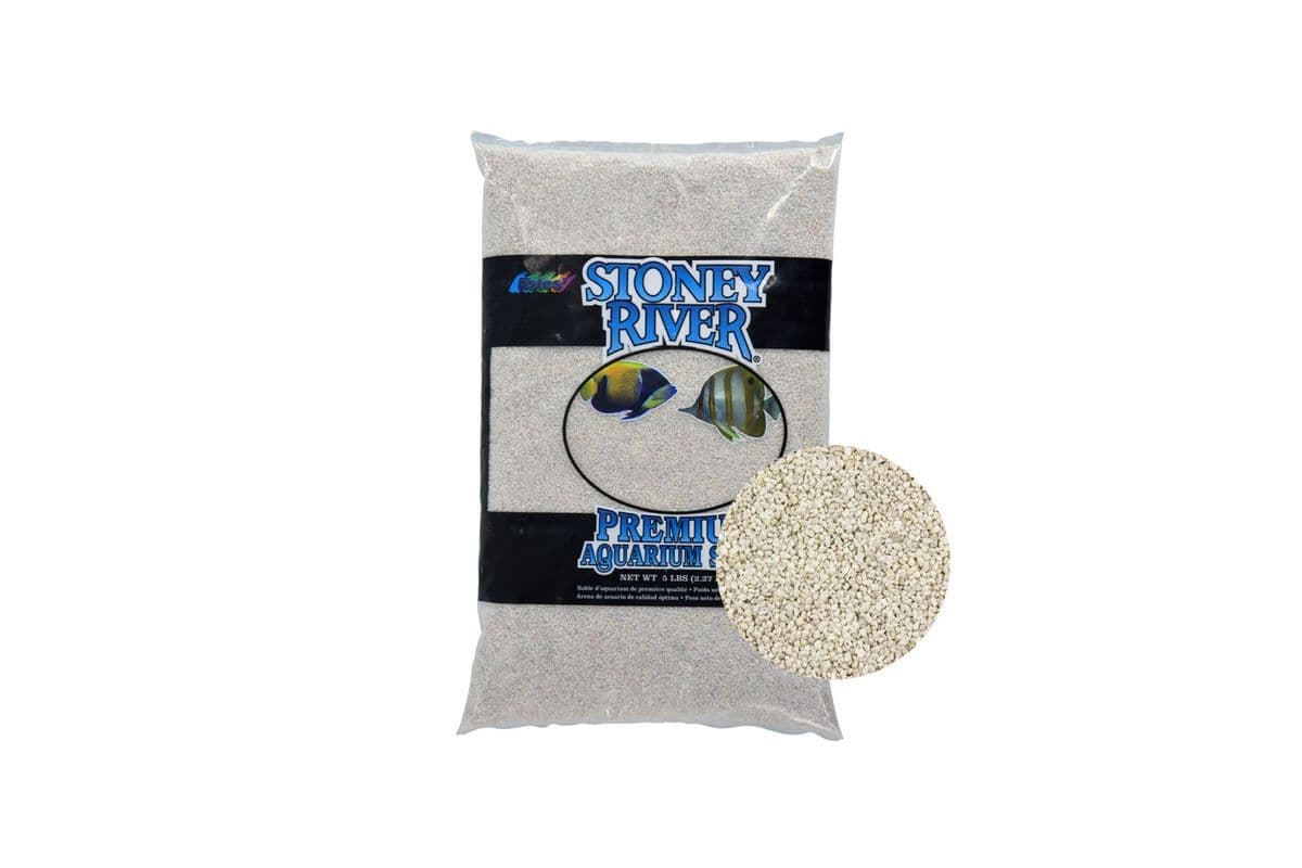 Estes Stoney River Premium Aquarium Sand - White (5 lbs)