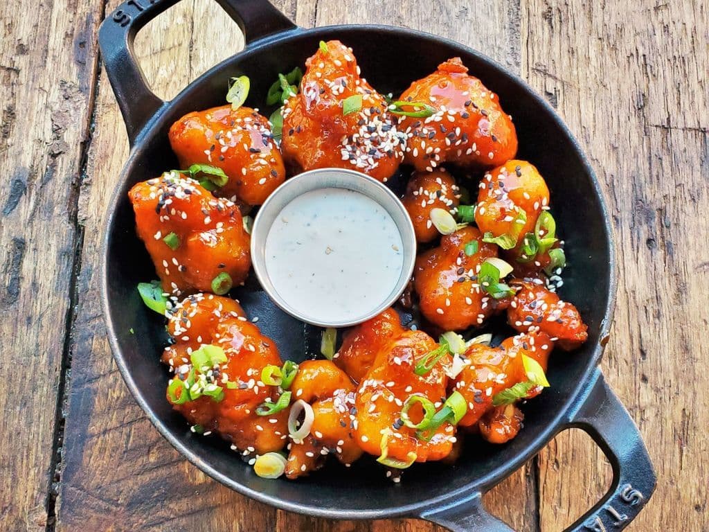 Maple Sriracha Cauliflower