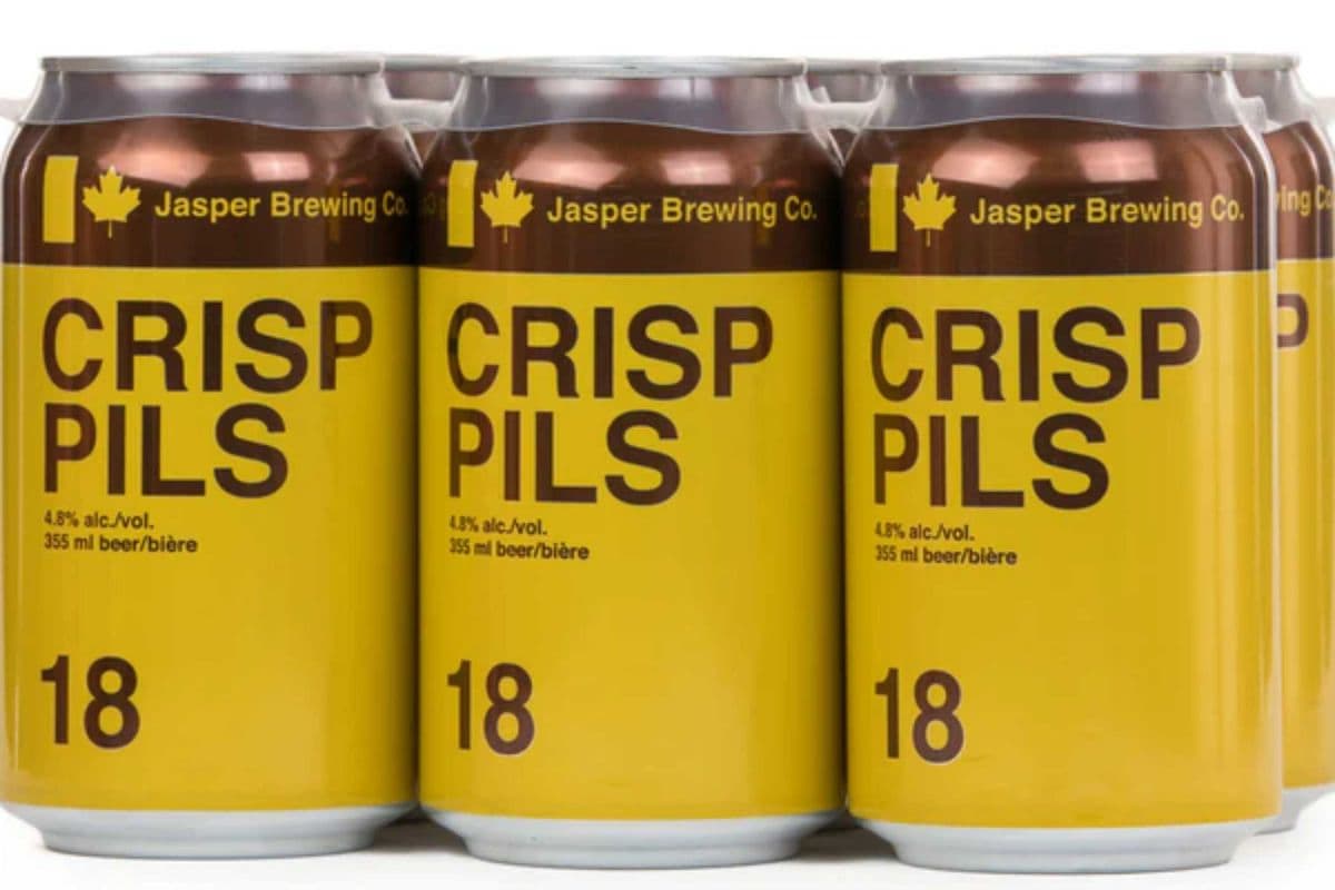 Jasper Brewing Co. Crisp Pilsner (6 x 355 ml Cans)