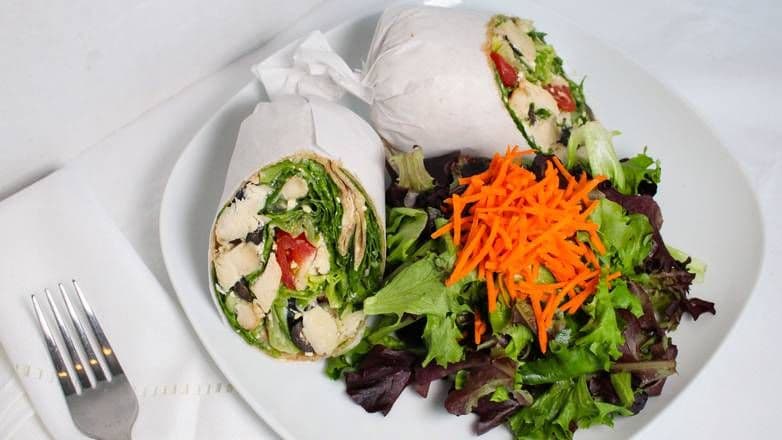 Chicken and Greek Vinaigrette Wrap