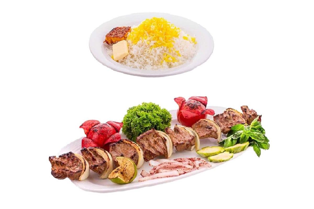 Chopped Lamb Kebab (Kababe Chenje) with Rice