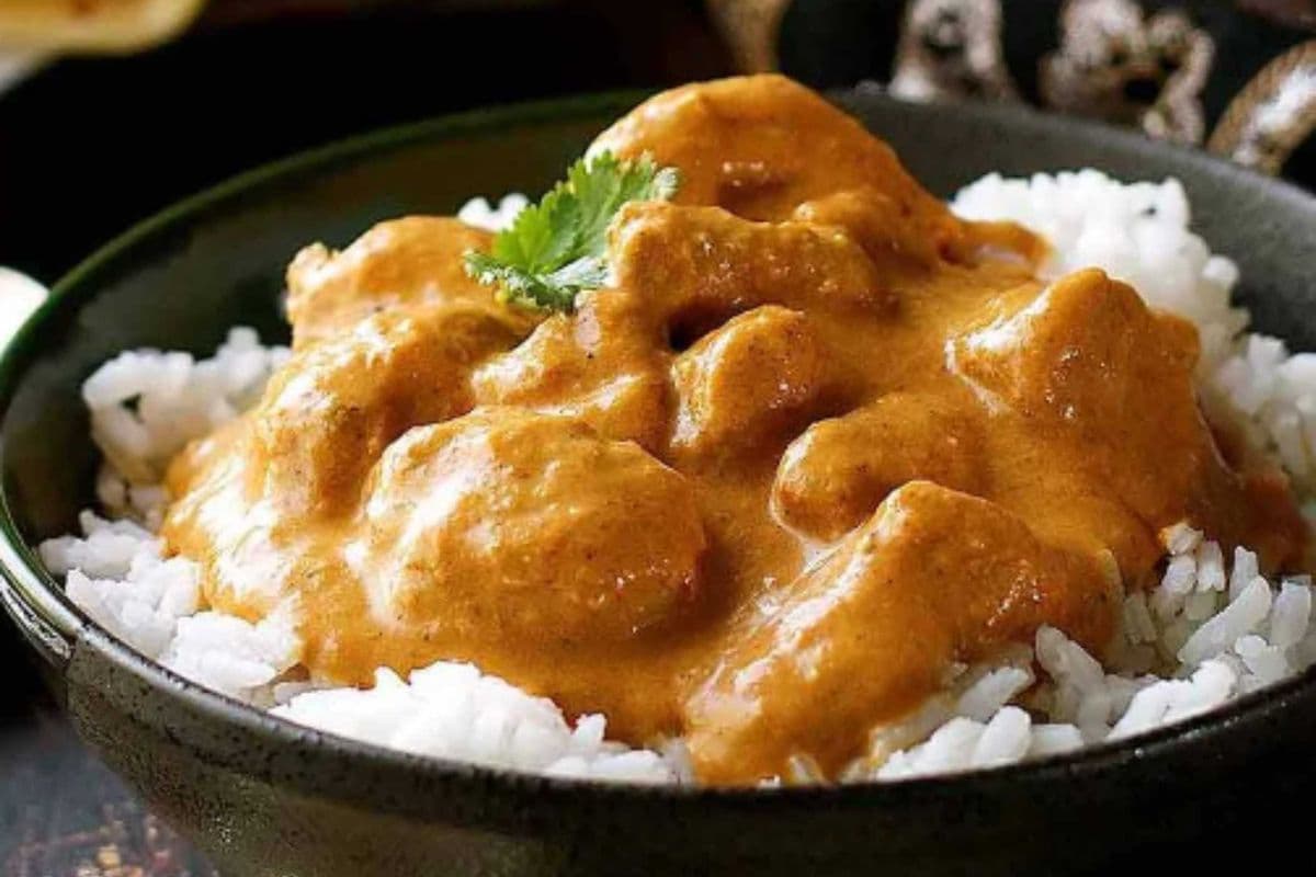 Butter Chicken mixed with Rice