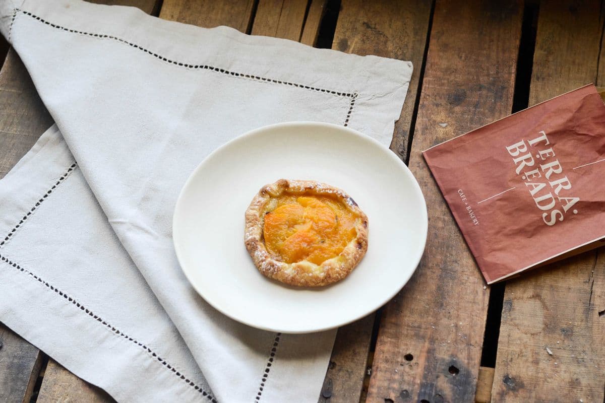 Peach Rosemary Tart
