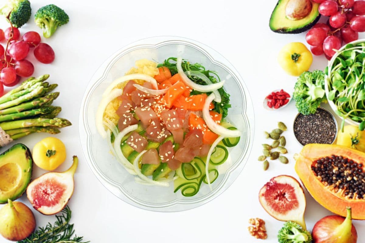 Salmon/Tuna Poke Bowl