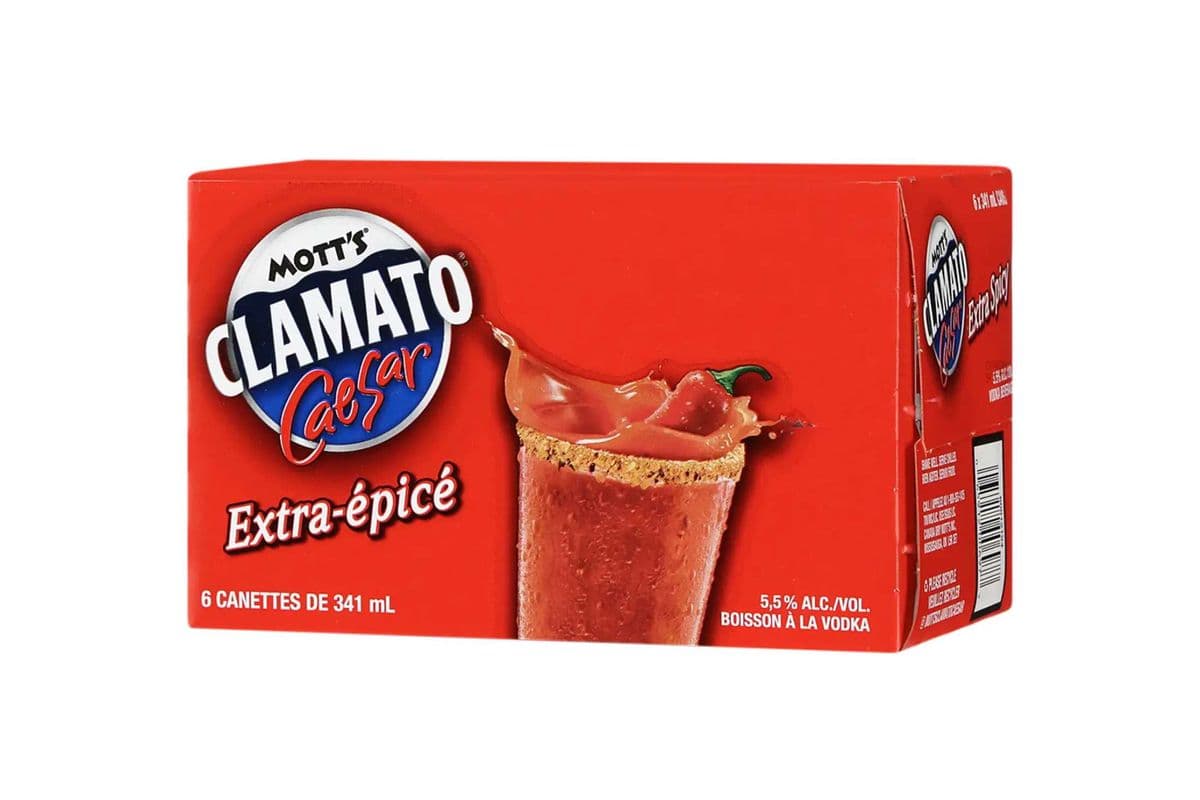 Mott’s calmato caesar extra spicy (6 x 355ml)