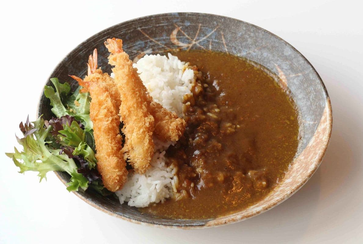 Ebi Fry Curry on Rice