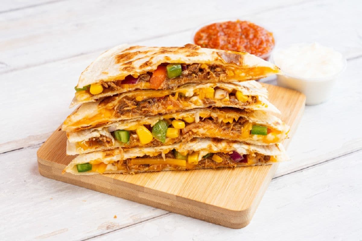 Quesadilla au porc effiloché / Pulled Pork Quesadilla