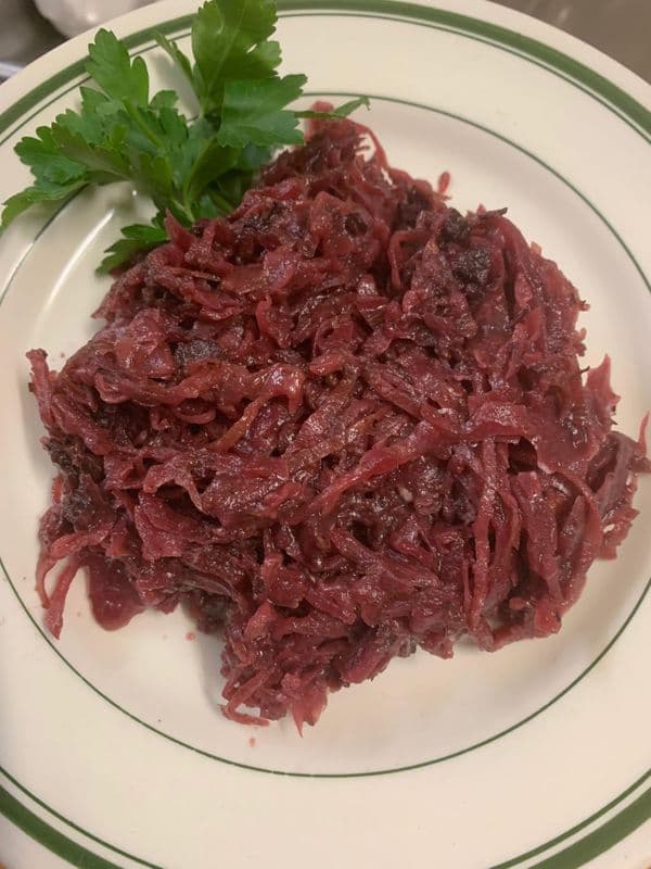 Oma’s German Red Cabbage with Apples and Bacon