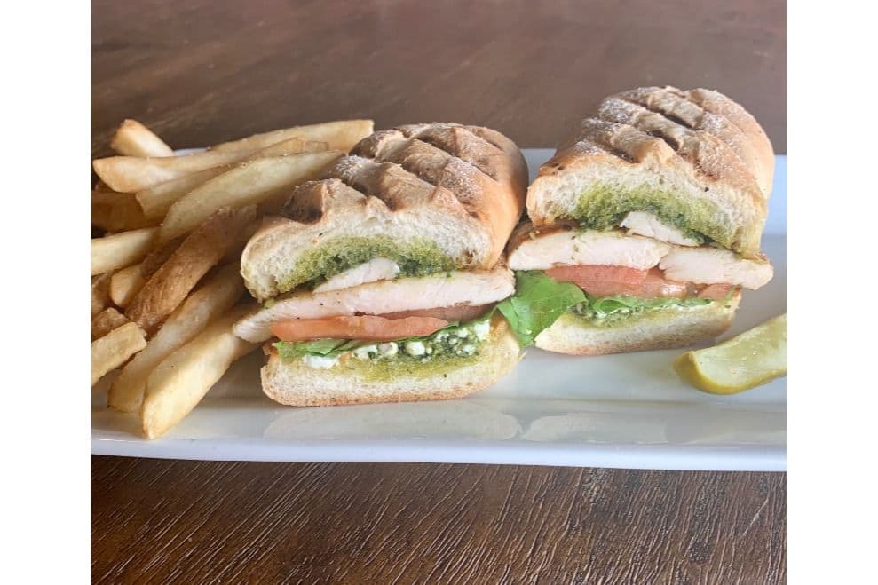 Pesto Chicken Goat Cheese Panini
