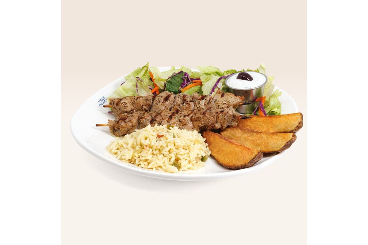 L'authentique Souvlaki (2 mcx) / Authentic Souvlaki (2 pcs)