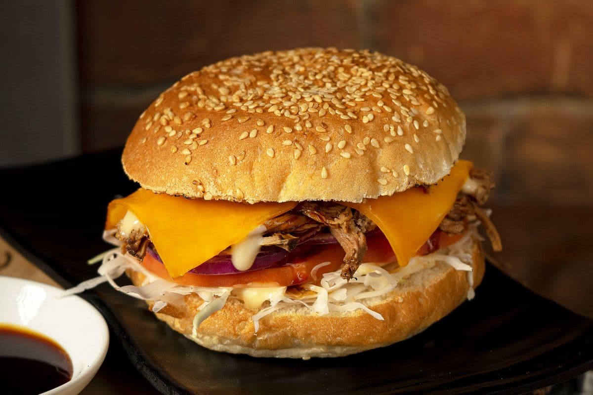 Burger with Braised Beef