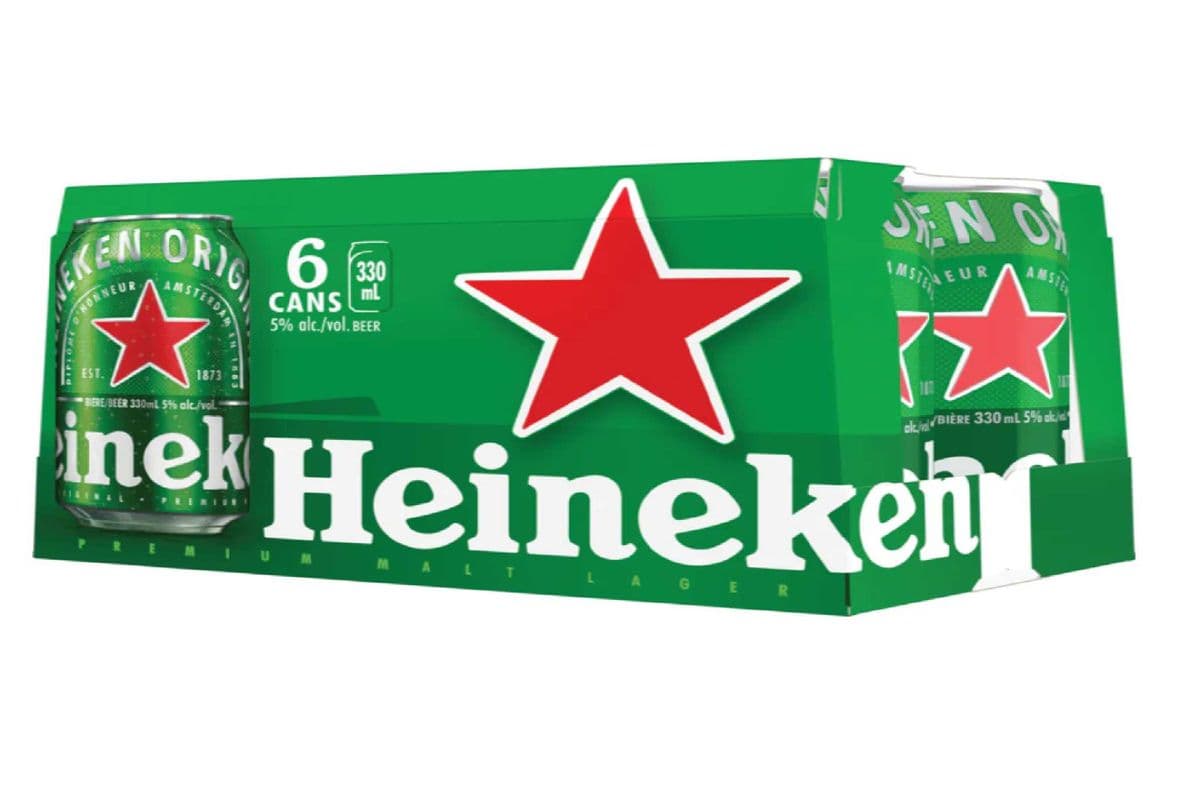 Heineken Premium Lager 6 Cans (6 x 330ml)