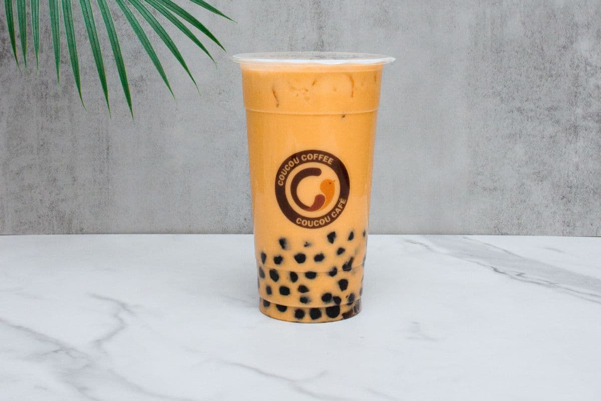 Mangue au lait/Mango milk tea/Frappe