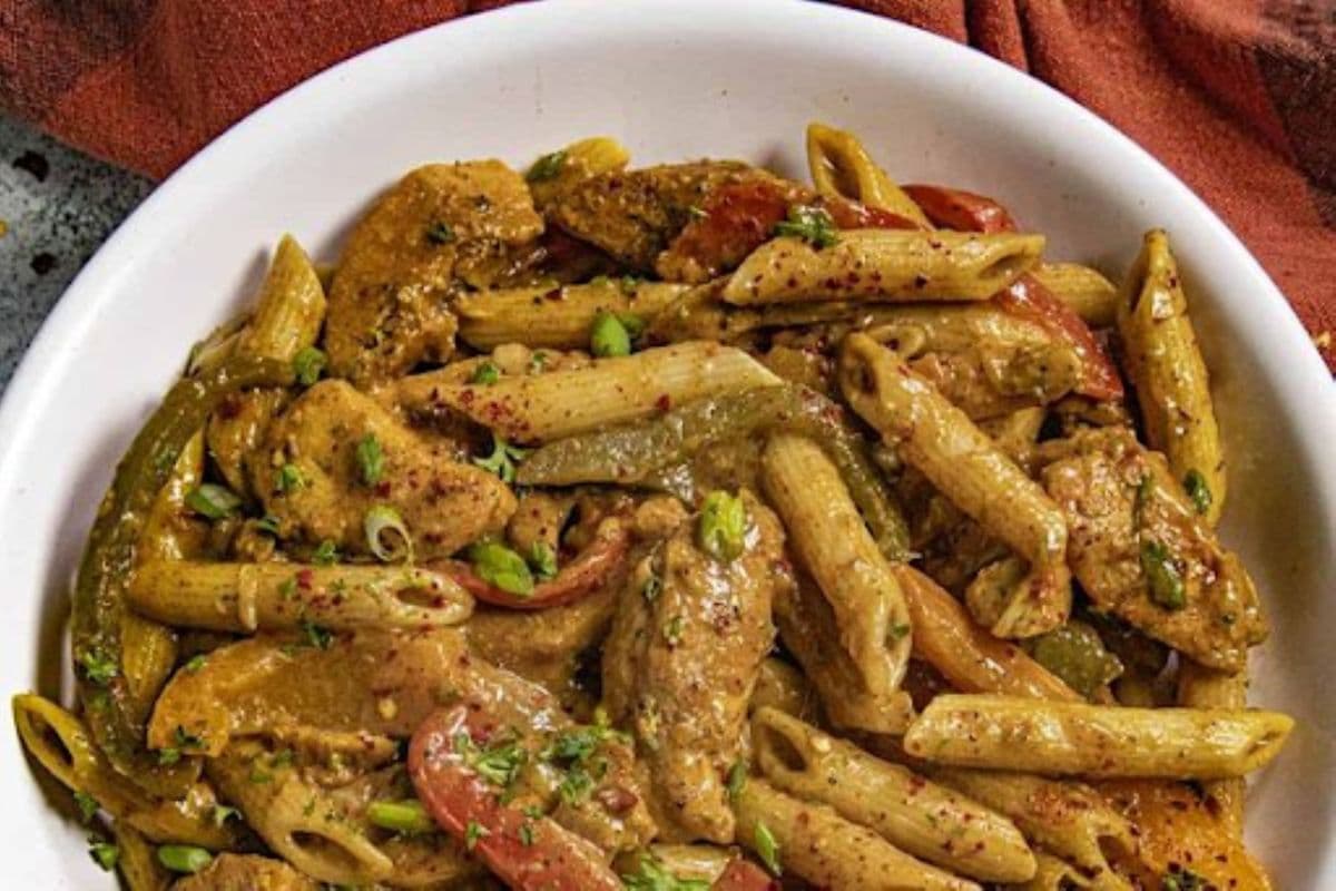 Fry Chicken Rasta Pasta