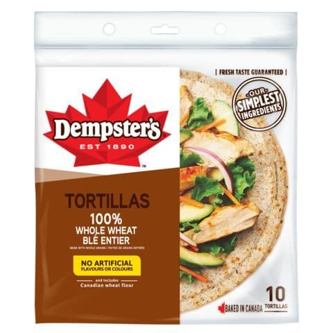 Dempster’s Tortillas 100% Whole Wheat Medium 7pc