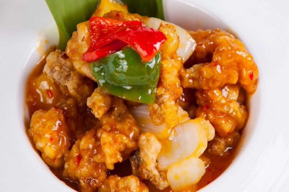 Sesame Chicken with rice