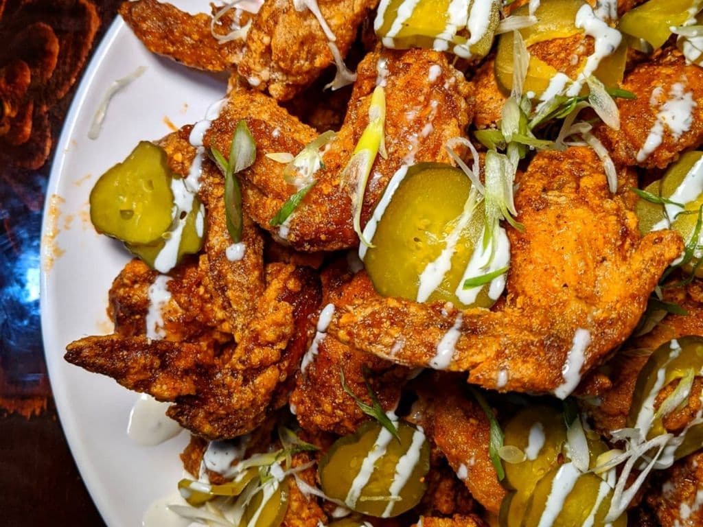 2 Pounds - Fried Chicken Wings With 2 Fries and slaw