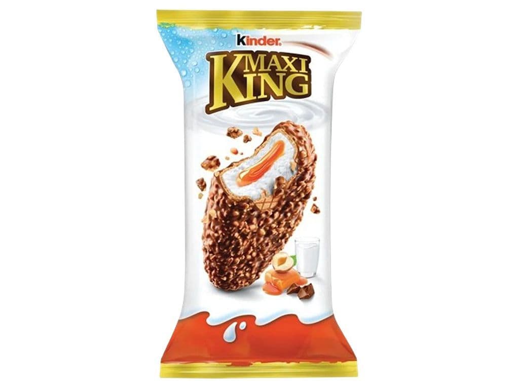 Kinder Maxi King Chocolate Hazelnut Caramel Refrigerator Snack Euro
