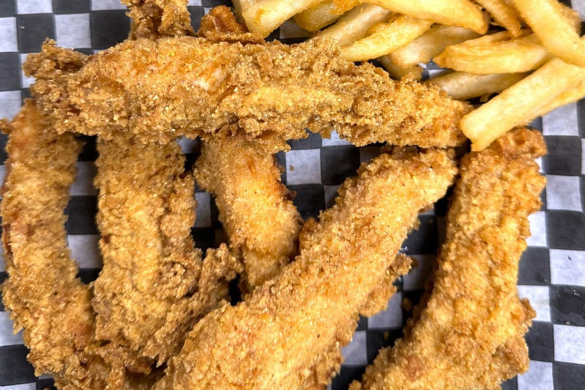 6 Piece Tenders and Happy Fries