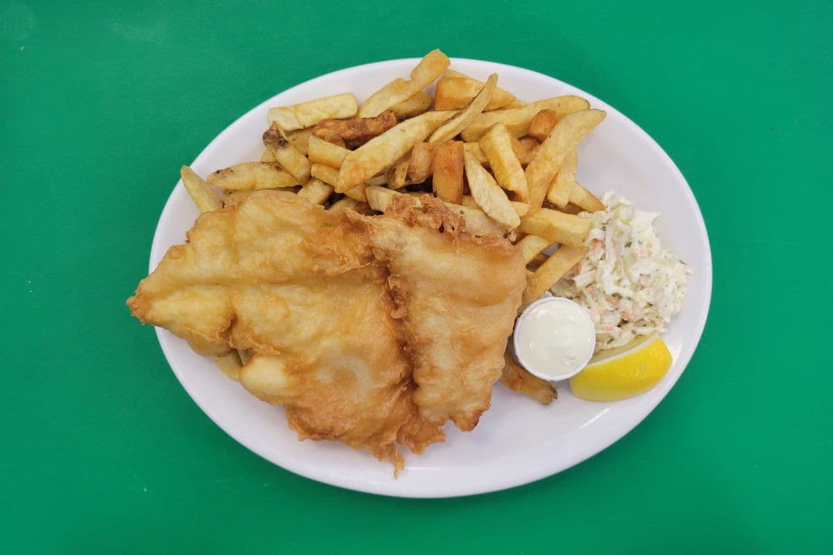 Halibut and Chips (1 pc)