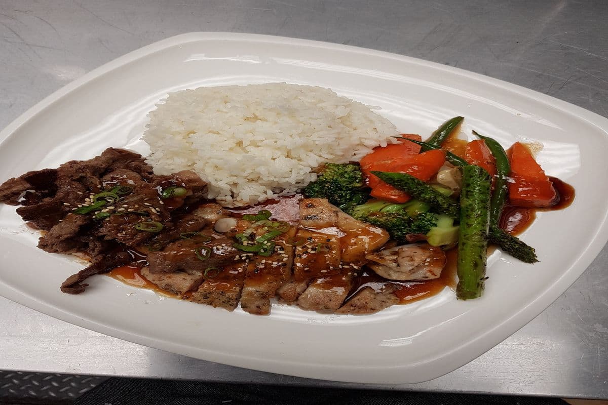 Chicken and Beef Teriyaki