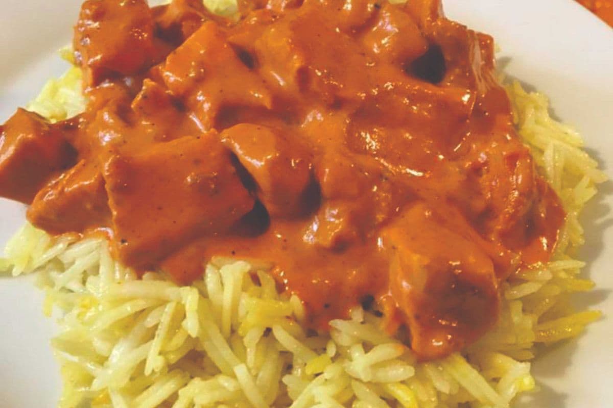 Butter chicken shawarma rice