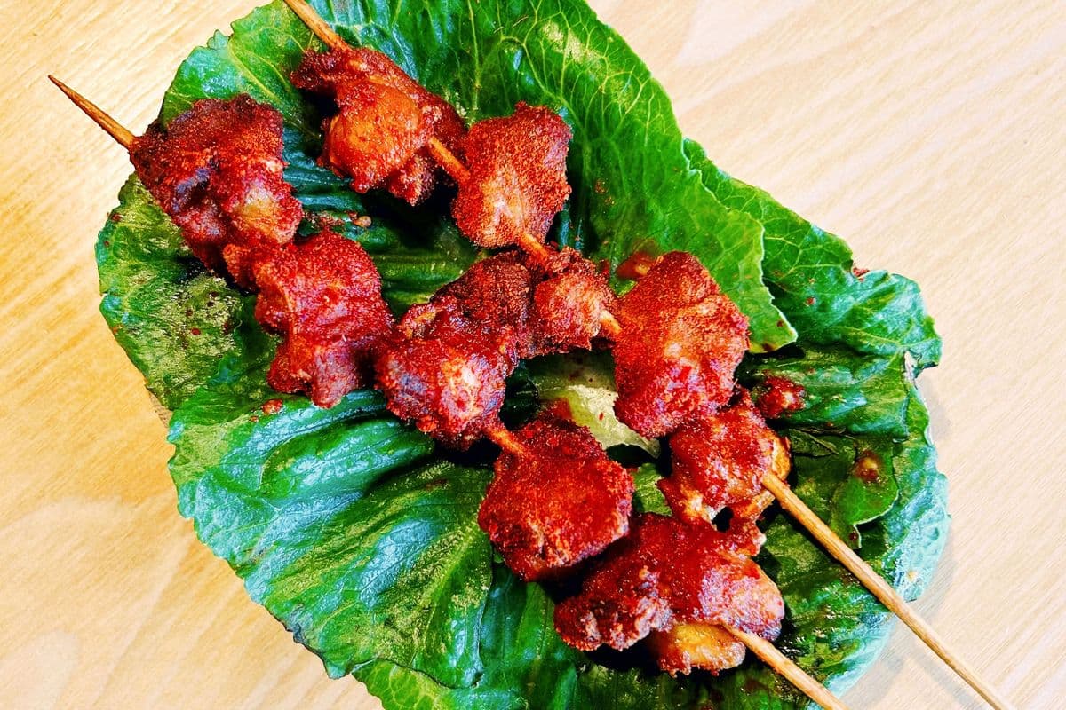 Fried Chicken Cartilage skewers (2 skewers) 炸鸡脆骨