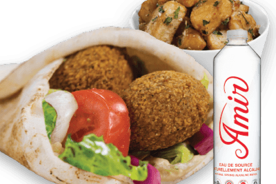 Trio de pita aux falafels