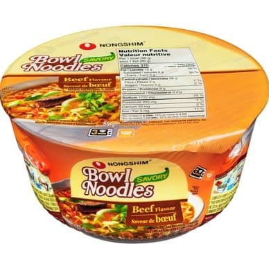 Bowl Noodles Beef