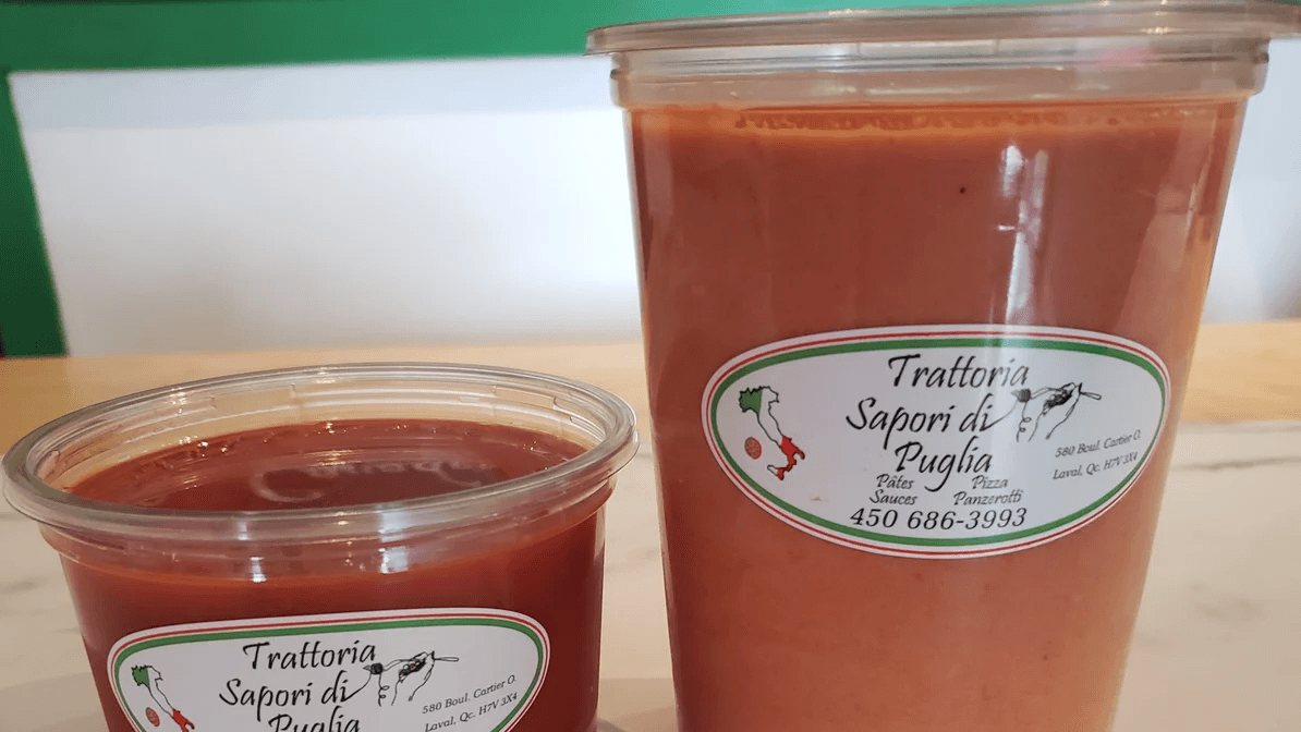 Sauce marinara à emporter (tomates italiennes) 1 Litre (1 litre)