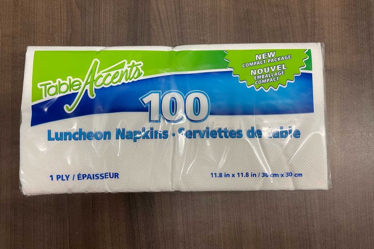 Lunch Napkin 1Ply 100pc (100 Pack)
