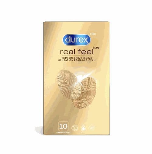 Durex Real Feel Natural Free 10 Condoms