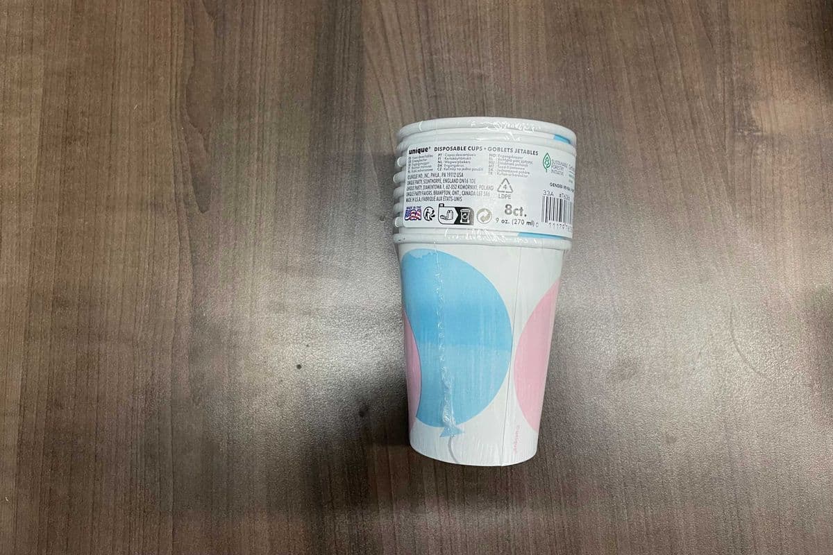 Cup Gender Reveal 9oz 8pk (9oz)