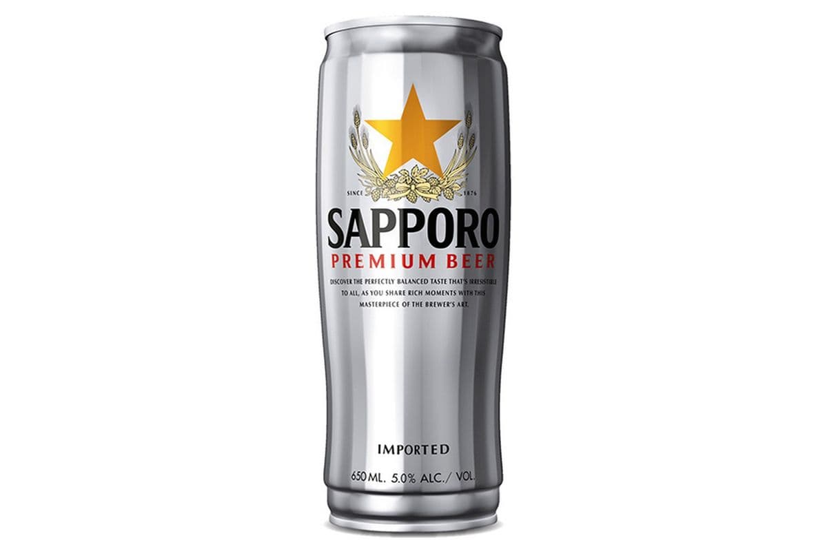Canned Sapporo Beer (1 x 650 ml)