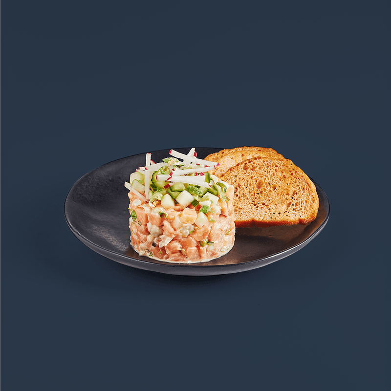 Tartare saumon Tokyo (Entrée) / Tokyo salmon Tartare (appetizers)