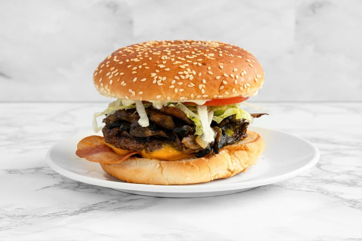 Mushroom Deluxe Burger