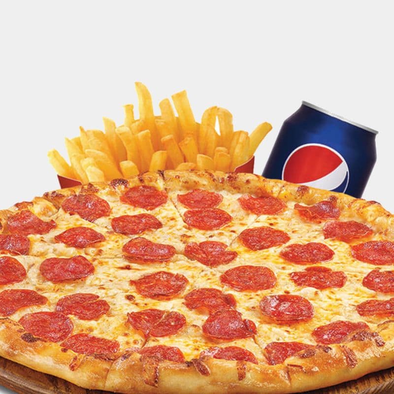 Spécial 5# 1 Petite pizza 10" (choix 1 à 15) + 1 patates frites / Special 5# 1 Small Pizza 10" (Choice 1 to 15) + 1 Fries