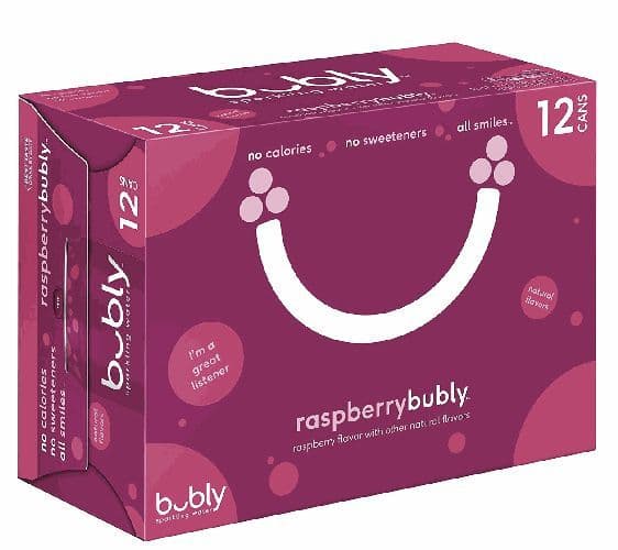 Bubly Raspberry 12x355ml