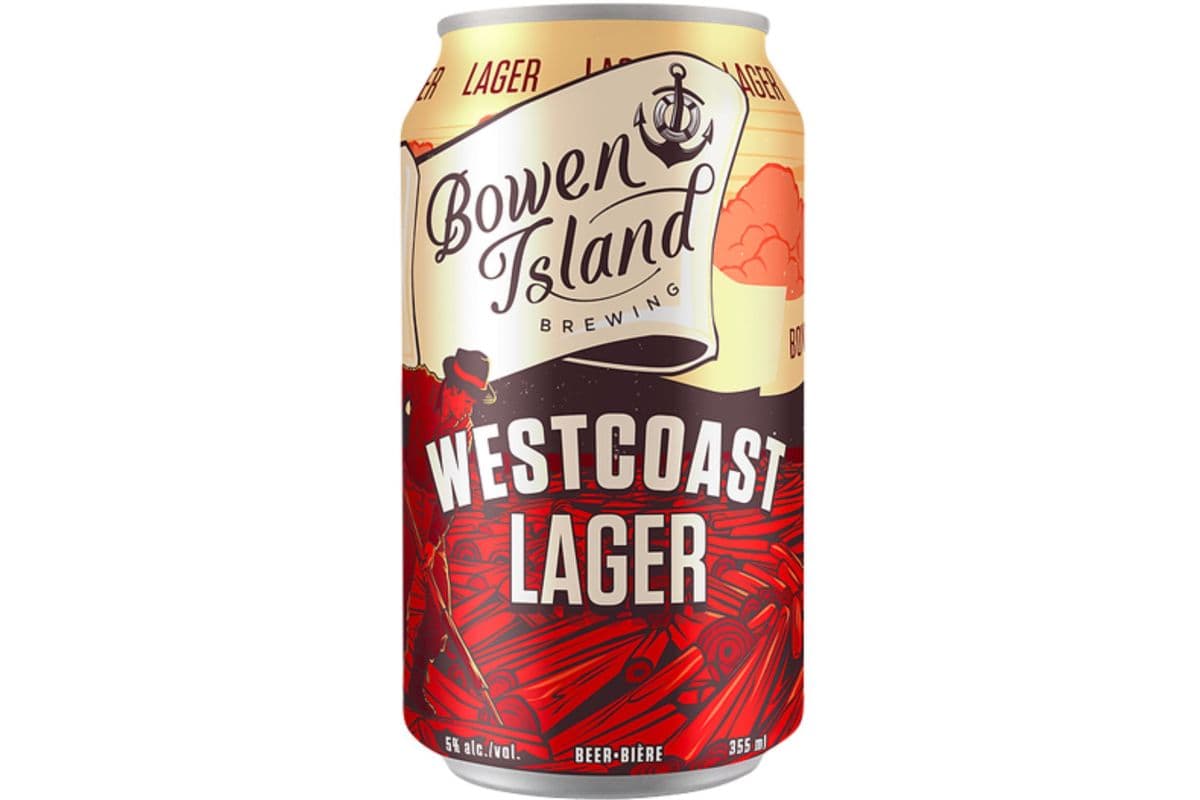 Bowen Island - West Coast Lager (6 x 355ml can)